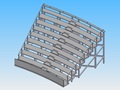 K4_10<br>Tribünenbausatz für Kurve 4<br>9 Sitzreihen